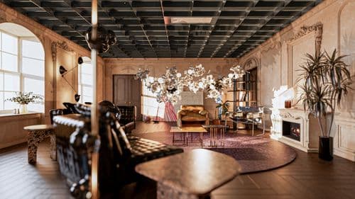 Mid-Century House Tour in NY | 820 Fifth Avenue | Living Room