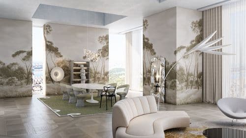 Contemporary Luxury House Tour in NY | 111 West 57th Street | Dining Room